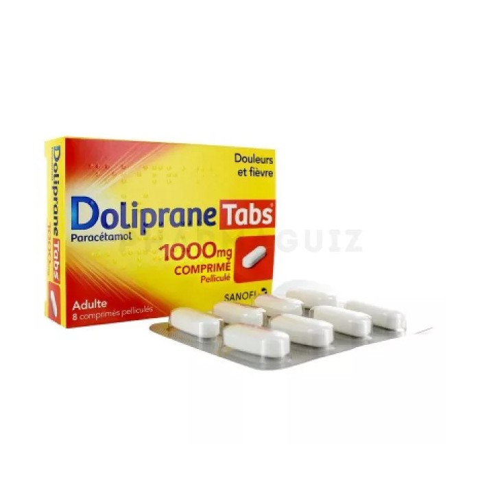 DOLIPRANE TABS 1000 Mg Boite de 8 comprimés