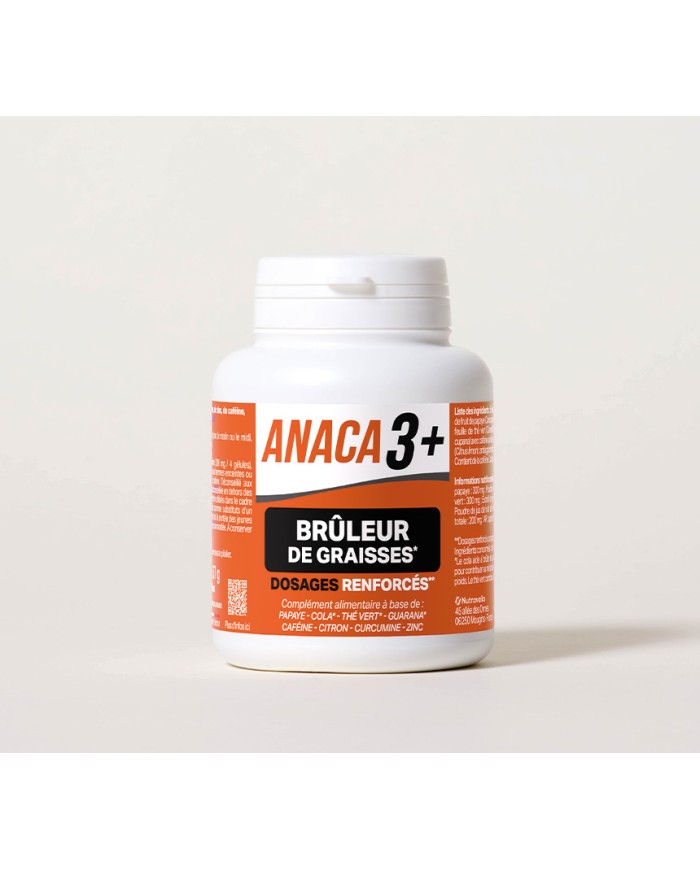 Anaca 3+ Brûleur de graisses Dosages renforcés Boite de 120 gélules