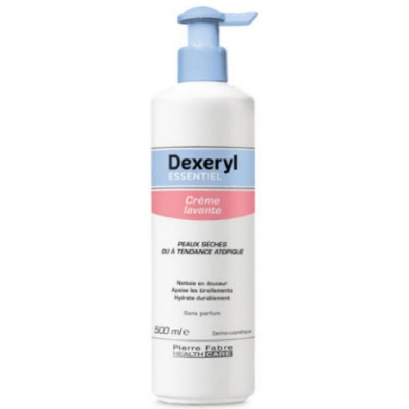 Dexeryl Essentiel Creme Lavante Peaux Seches Atopique Flacon Pompe De 500 Ml