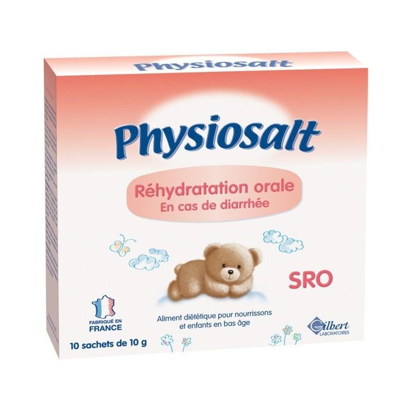 Physiosalt Solute De Rehydratation Orale En Cas De Diarrhee Boite De 10 Sachets