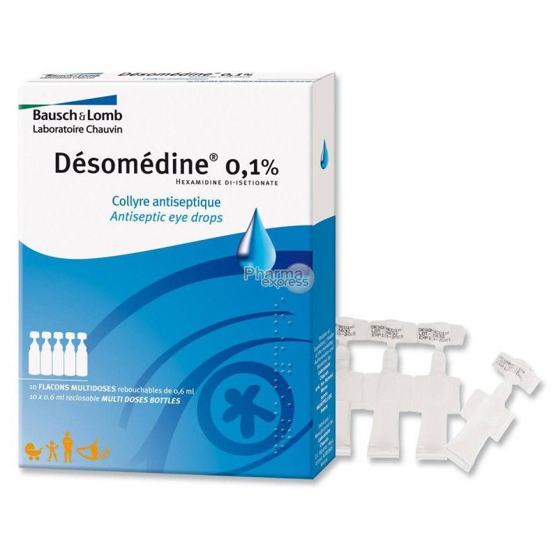 Desomedine 0 1 Collyre Antiseptique Boite De 10 Unidoses De 0 6 Ml Hauteur Long Taille Extra Large Xl Couleur Carbone