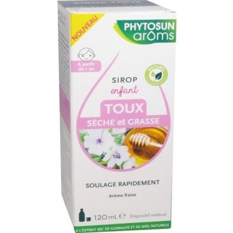 Phytosun Aroms Sirop Pour Enfant Toux Seche Et Grasse Flacon De 1 Ml