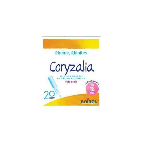 Coryzalia Solution Buvable Pour Rhume Rhinite Boite De Unidoses