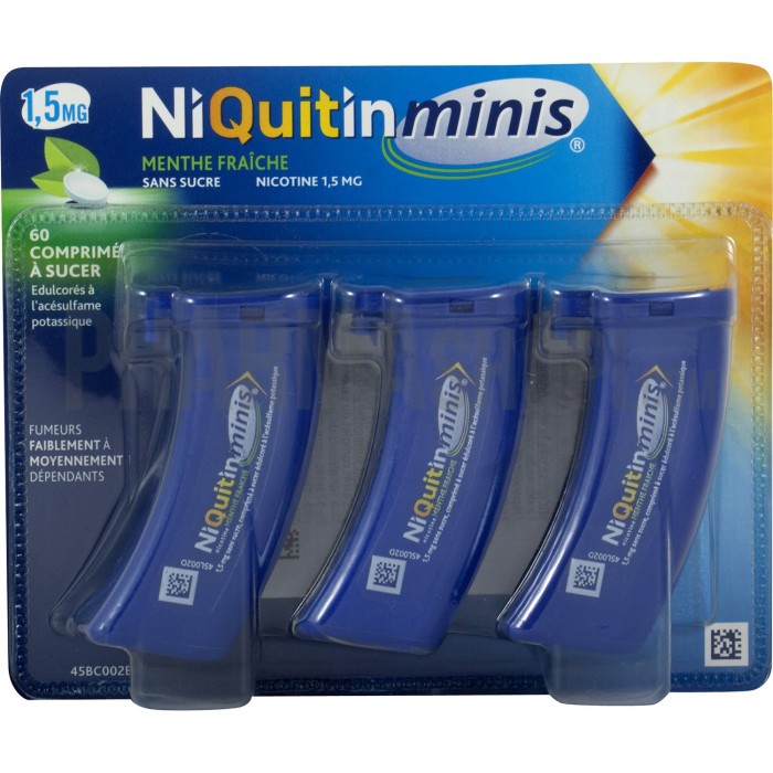 NIQUITIN Minis Nicotine 1.5 mg Comprimés à sucer Menthe fraîche