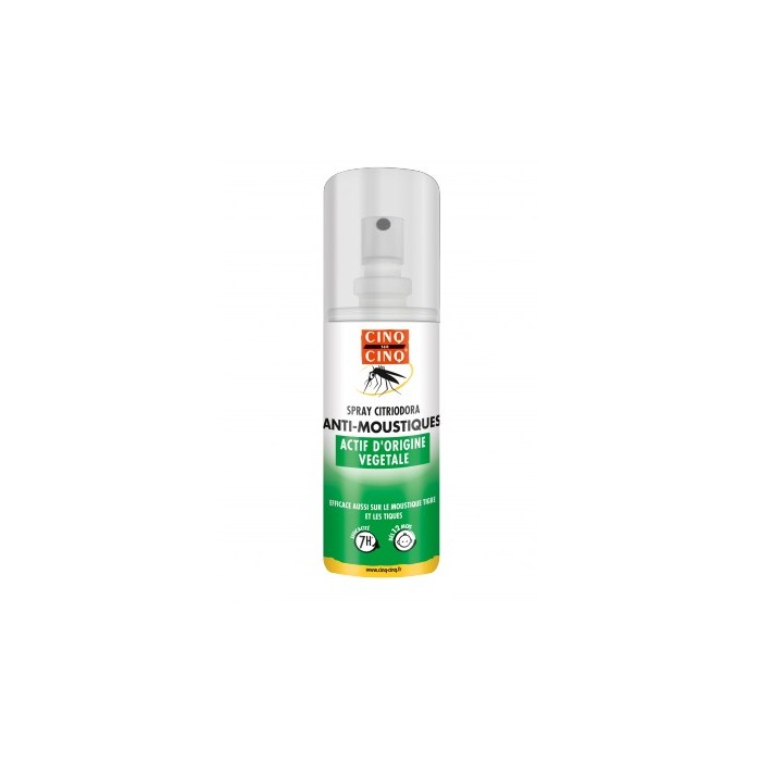 Cinq Sur Cinq Spray Citriodora Anti-Moustiques Actif D'Origine